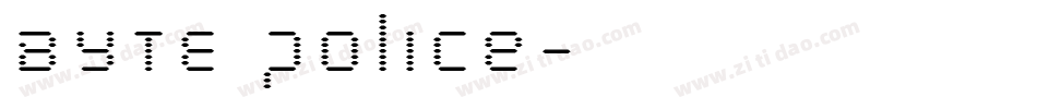 BYTE police字体转换